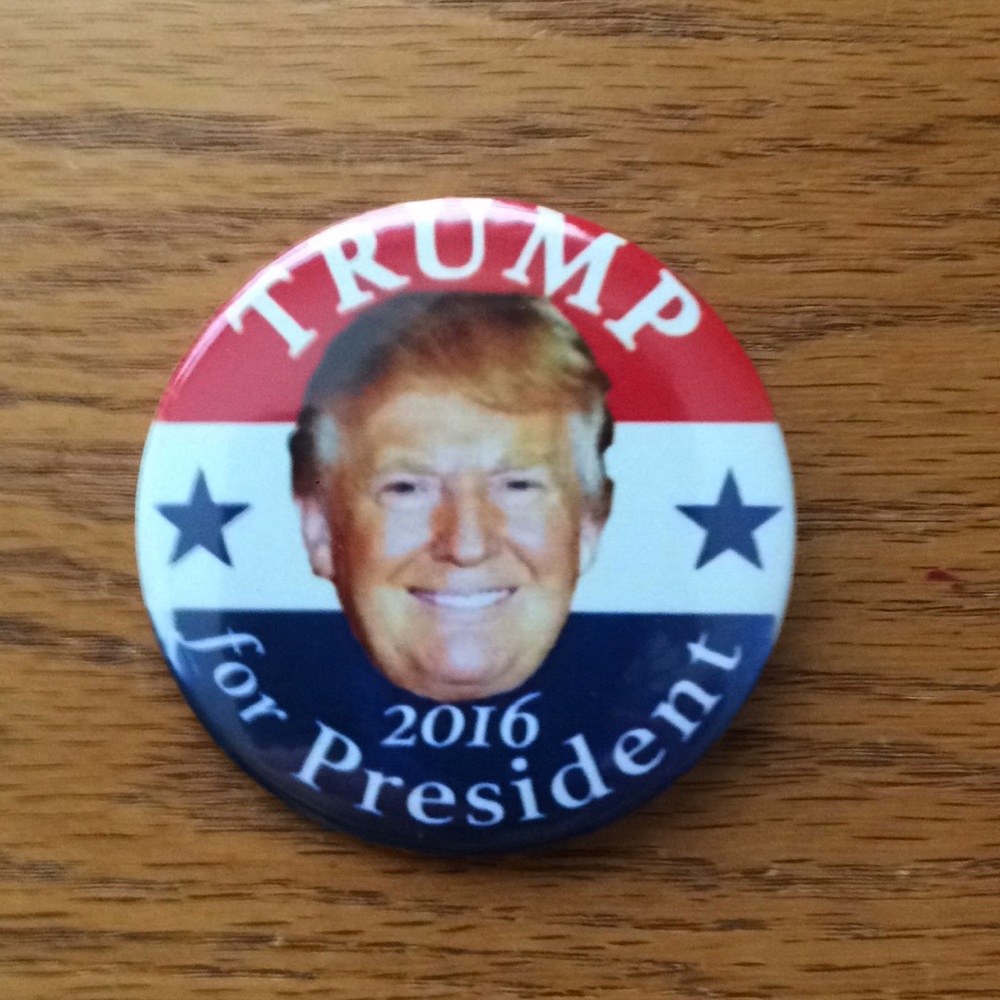 Donald Trump for President pin 2016